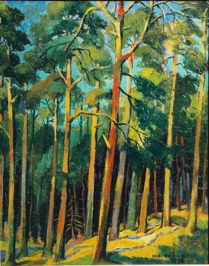 Märkischer Wald, 1970, Öl, 40 x 50 cm